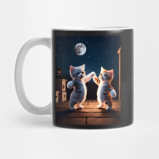 Adorable Cat Illustration- Modern Digital Art Mug